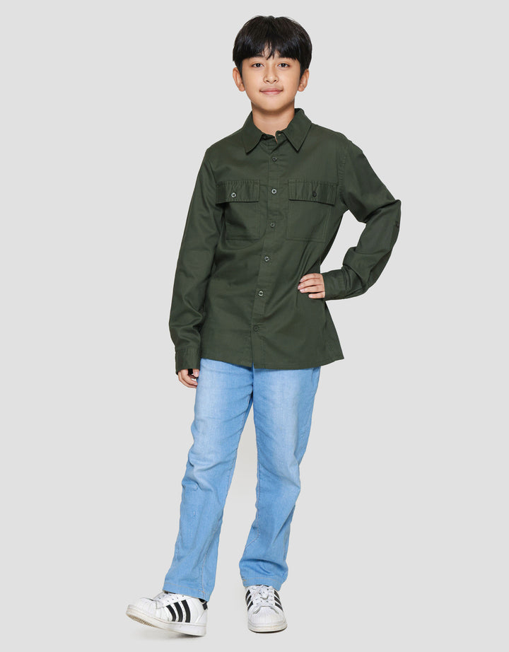 Nevada Pocket Duo Kemeja Anak Laki-laki