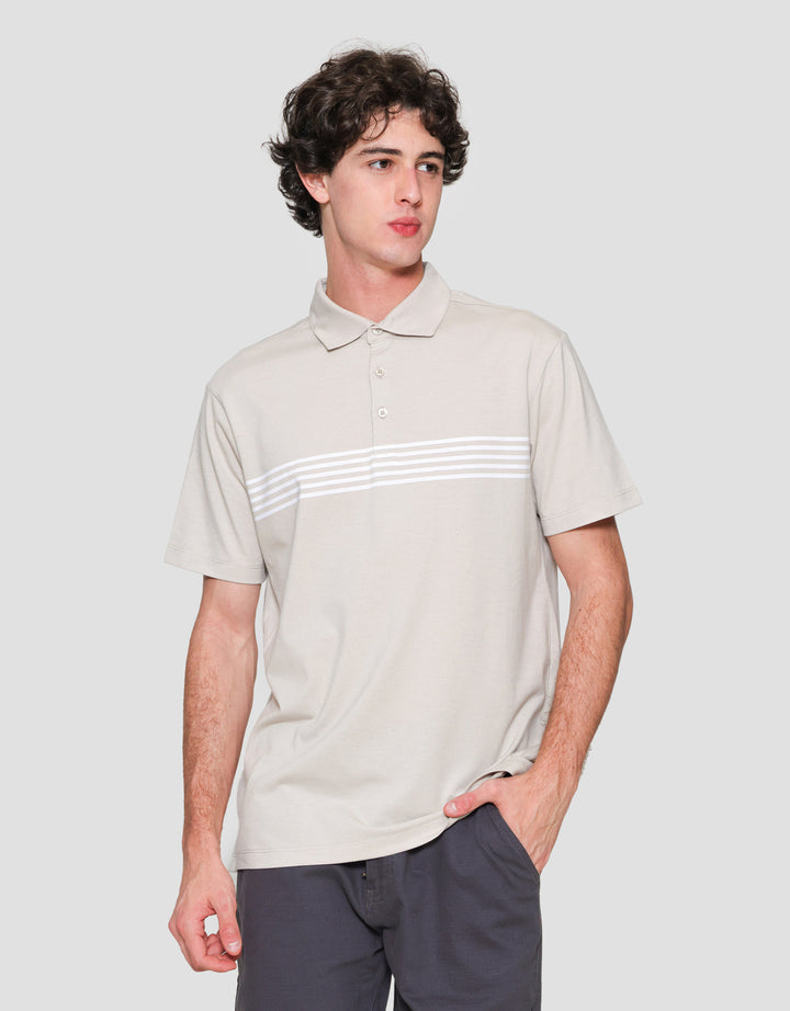 Cole Line Chest Stripe Kaus Kerah Pria