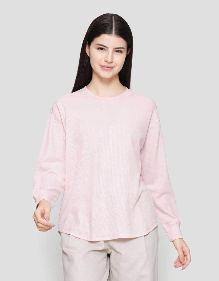 SUKO WAFFLE KAOS LENGAN PANJANG WANITA