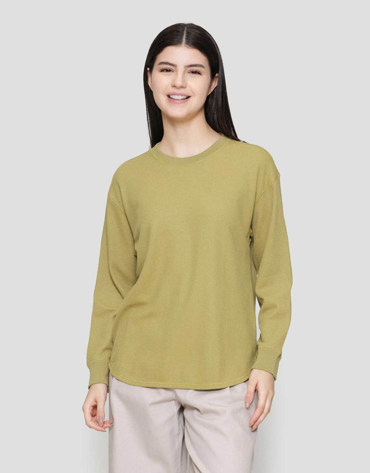SUKO WAFFLE KAOS LENGAN PANJANG WANITA