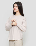 SUKO WAFFLE KAOS LENGAN PANJANG WANITA