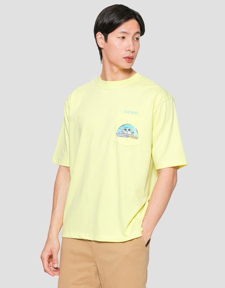 Suko Graphic Pocket Kerah Bulat Kaos Oversized Pria