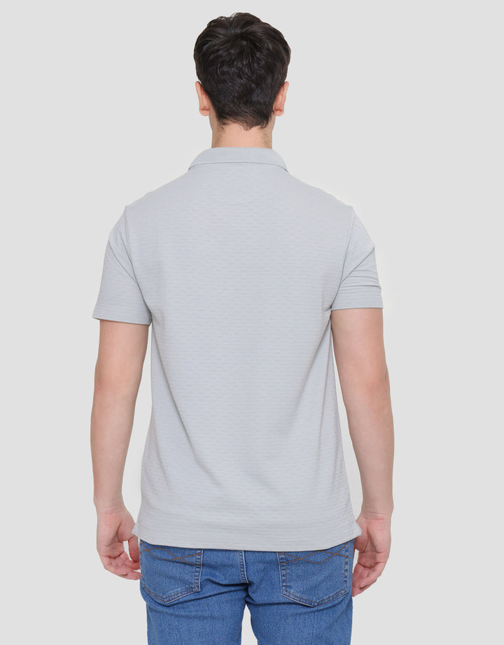 Cole Solid Repeat Texture Kaos Polo Pria