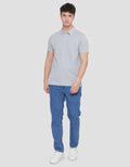 Cole Solid Repeat Texture Kaos Polo Pria