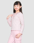 Nevada Flap Butterfly Collar With Embro Kaos Anak Perempuan