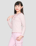 Nevada Flap Butterfly Collar With Embro Kaos Anak Perempuan