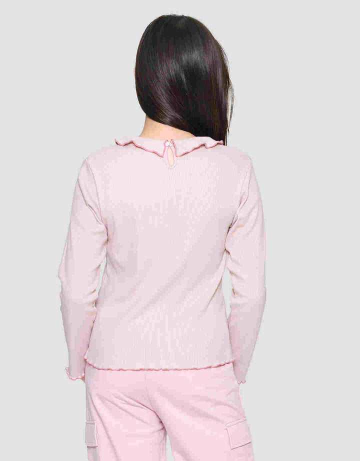 Nevada Flap Butterfly Collar With Embro Kaos Anak Perempuan