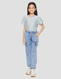 Nevada Jogger Cargo Denim Celana Anak Perempuan