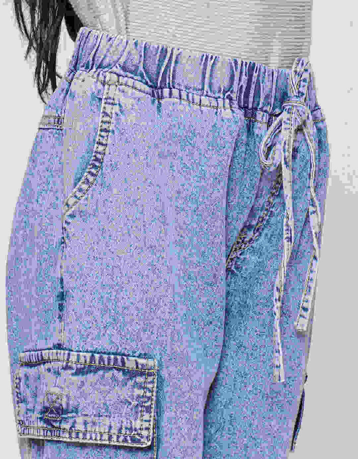 Nevada Jogger Cargo Denim Celana Anak Perempuan
