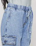 Nevada Jogger Cargo Denim Celana Anak Perempuan