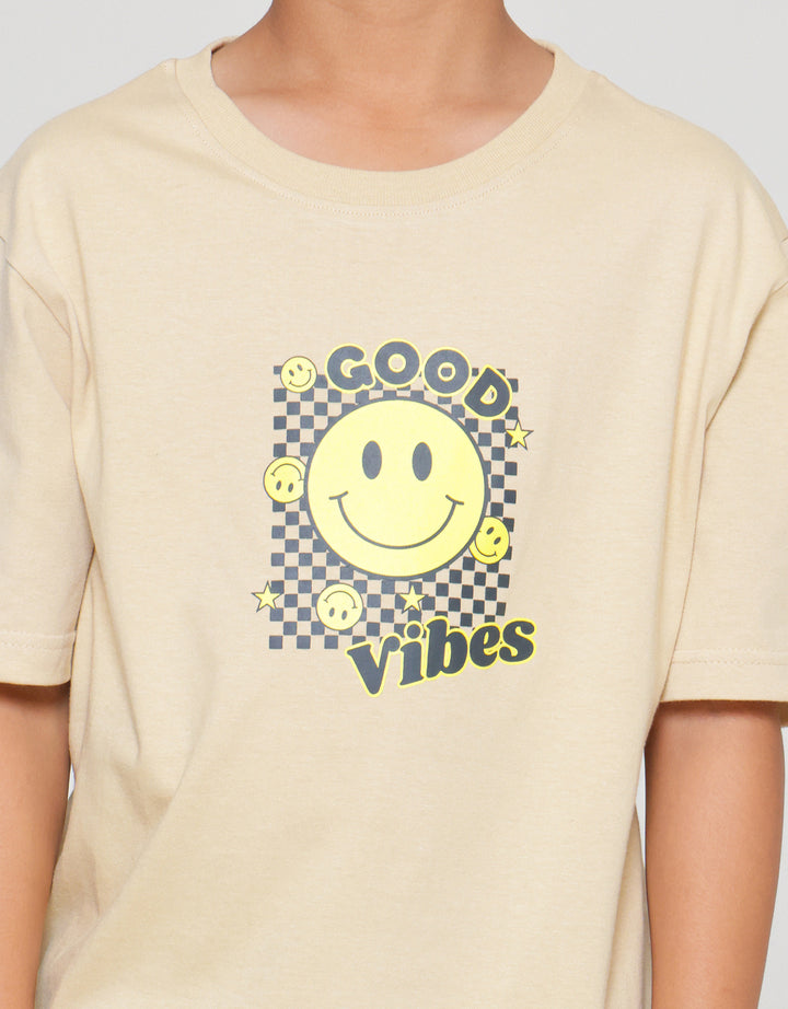 Nevada Print Smile3 Kaos Lengan Pendek Anak Laki-Laki