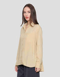 Nevada Regular Rayon Slub Kemeja Lengan Panjang Wanita