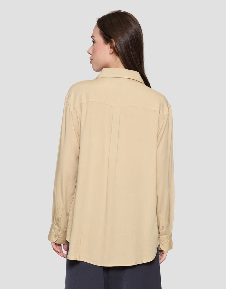 Nevada Regular Rayon Slub Women's Long Sleeve Shirt