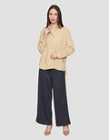 Nevada Regular Rayon Slub Kemeja Lengan Panjang Wanita