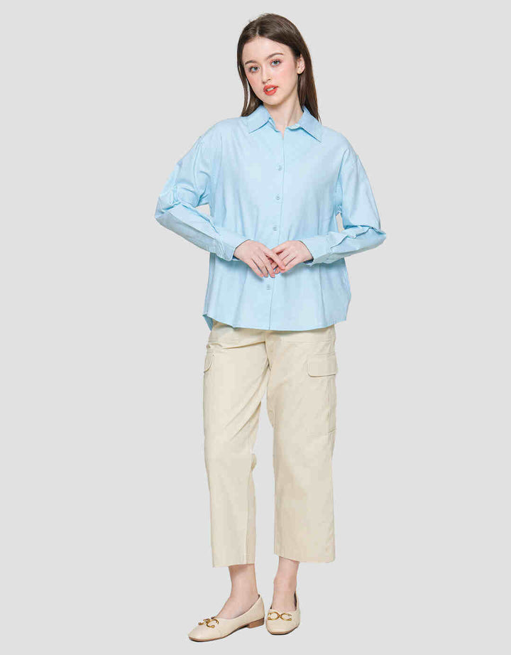 Nevada Regular Kemeja Flanel Lengan Panjang Wanita