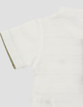 Little M Stripe Henley Kaos Bayi Laki-laki