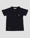 Little M Henley Stripe Tekstur Tawon Kaos Anak Laki-Laki