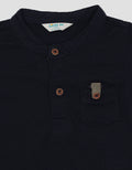 Little M Henley Stripe Tekstur Tawon Kaos Anak Laki-Laki