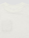 Little M Slub Combi Woven Boys T-Shirt Pocket