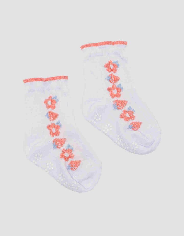 Pipiniko Strawberry Flower Kaus Kaki Anak Perempuan