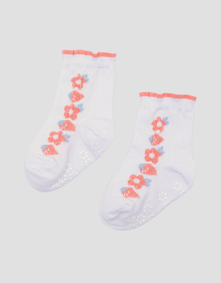 Pipiniko Strawberry Flower Kaus Kaki Anak Perempuan