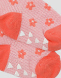 Pipiniko Print Strawberry Flower Kaus Kaki Anak Perempuan
