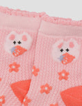 Pipiniko Print Strawberry Flower Kaus Kaki Anak Perempuan