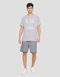 Cole Cloudy Graphic Print Kaos Pria