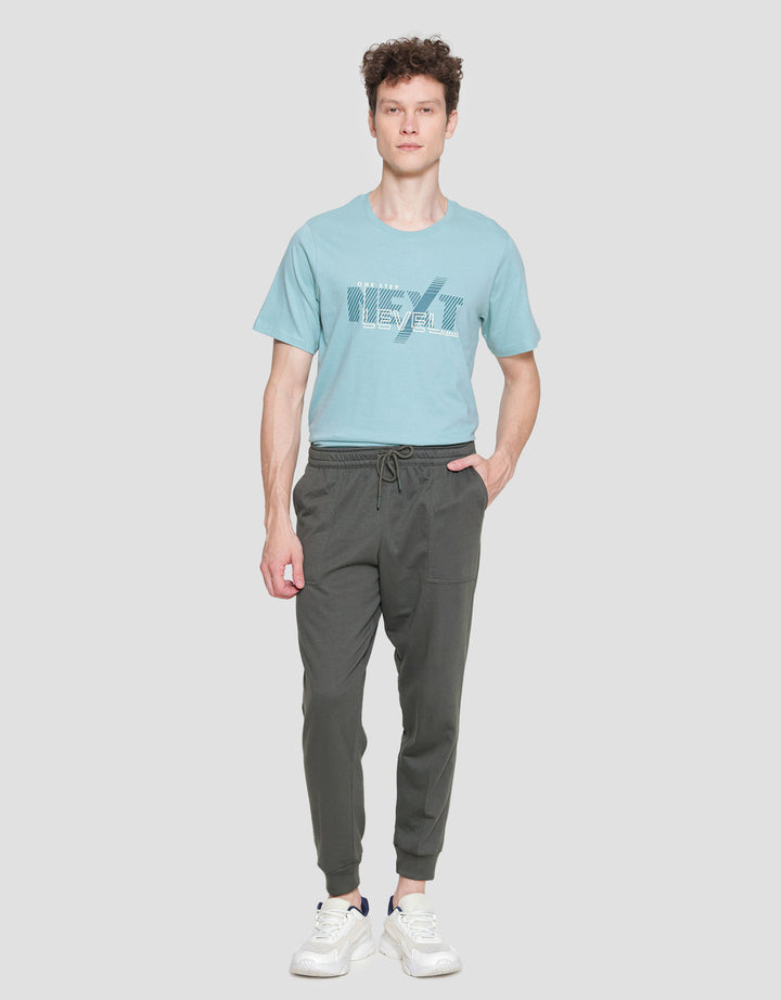 Nevada Knit Basic Patch Pocket Celana Jogger Pria