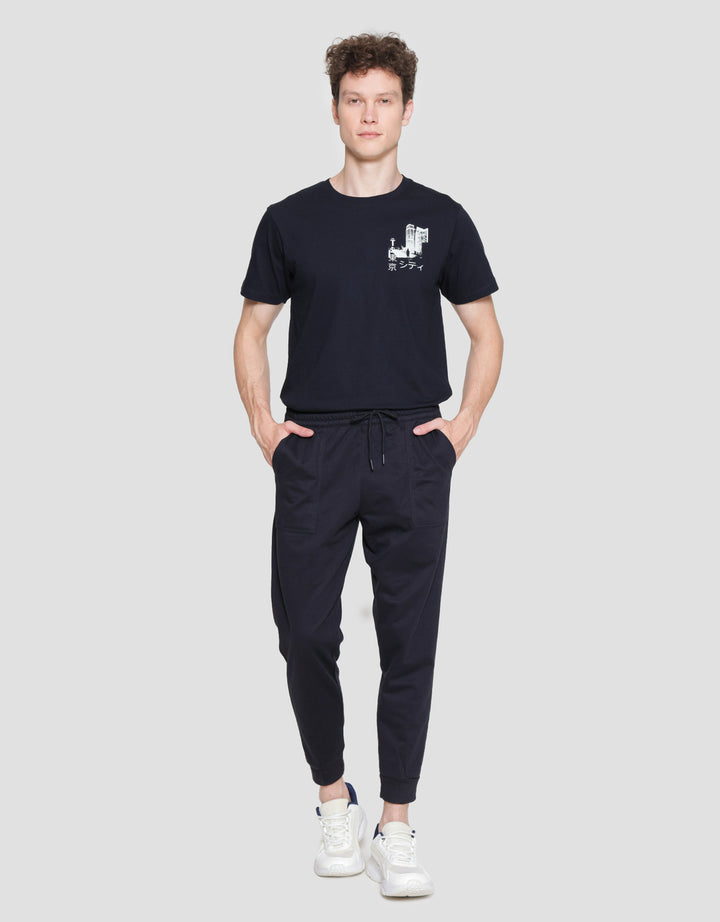 Nevada Knit Basic Patch Pocket Celana Jogger Pria
