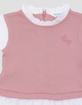 Little M Waffle With Pants Woven Baby Girl Clothes Set