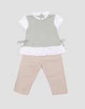 Little M Waffle Girls Clothing Set