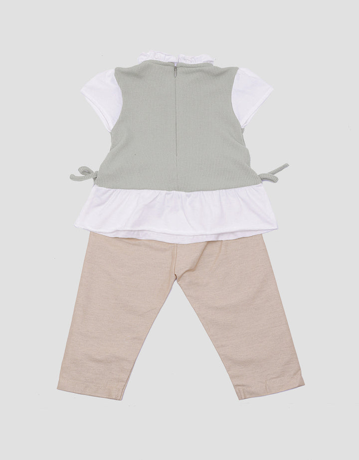 Little M Waffle Girls Clothing Set