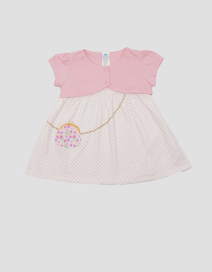 Pipiniko Bag With Cardigan Midi Dress for Girls