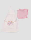 Pipiniko Bag With Cardigan Midi Dress for Girls