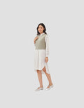 Graphis Dress Rompi Motif Garis Wanita