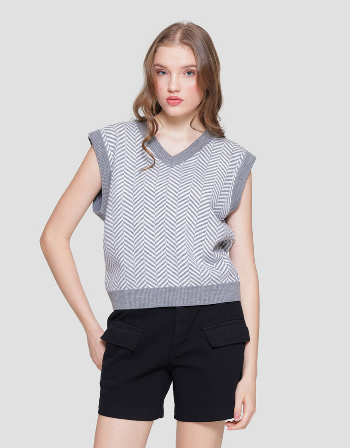 Connexion Local Knit Motif Women's Vest