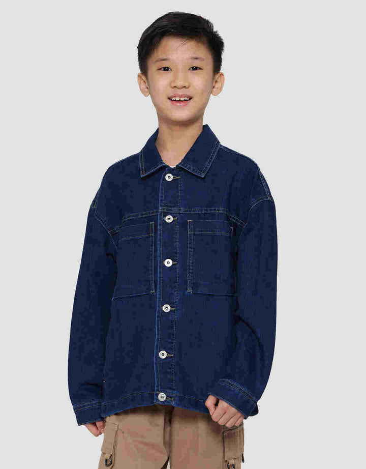 Nevada Denim With Pocket Jaket Anak Laki-Laki