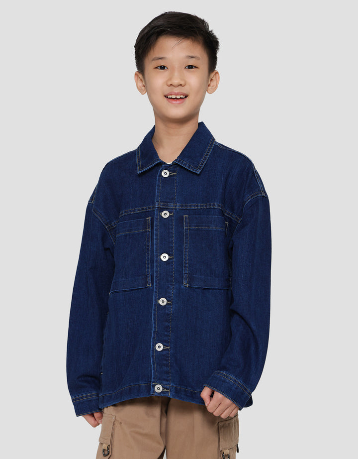 Nevada Denim With Pocket Jaket Anak Laki-Laki