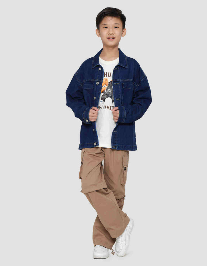 Nevada Denim With Pocket Jaket Anak Laki-Laki