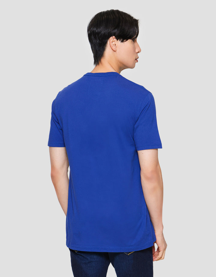 Lois Ksl2370 Print Face The Road Kaos Lengan Pendek Pria