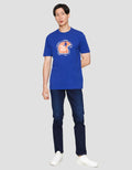 Lois Ksl2370 Print Face The Road Kaos Lengan Pendek Pria