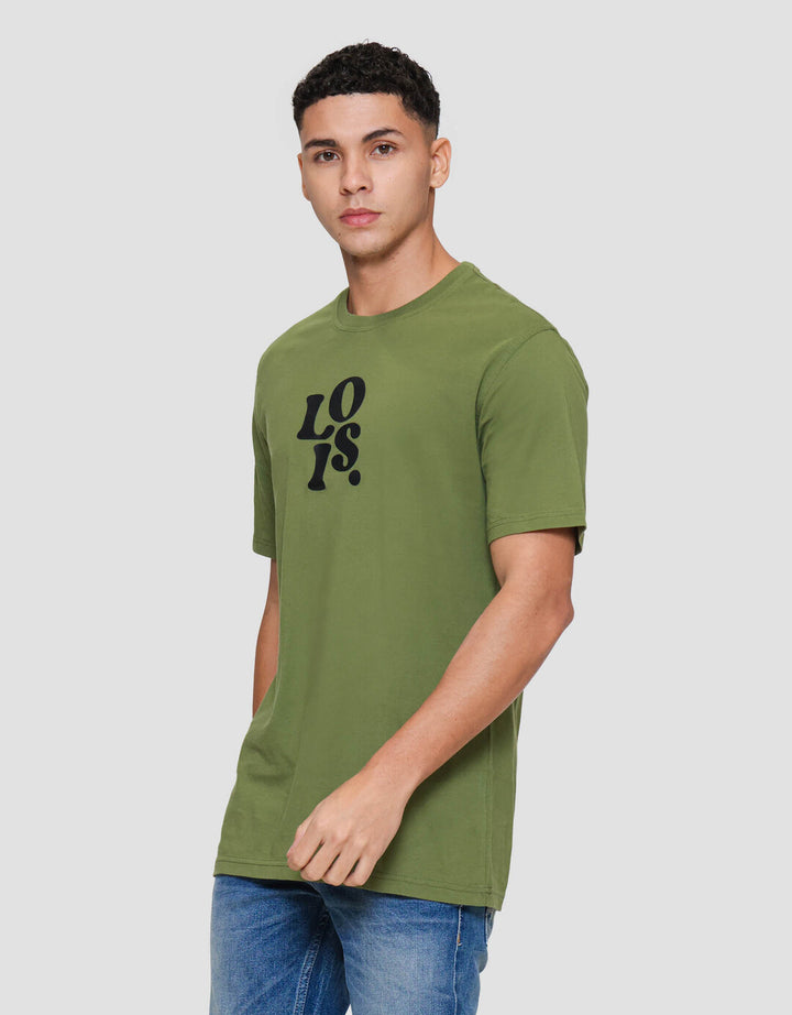 Lois Print Brand Kaos Lengan Pendek Pria