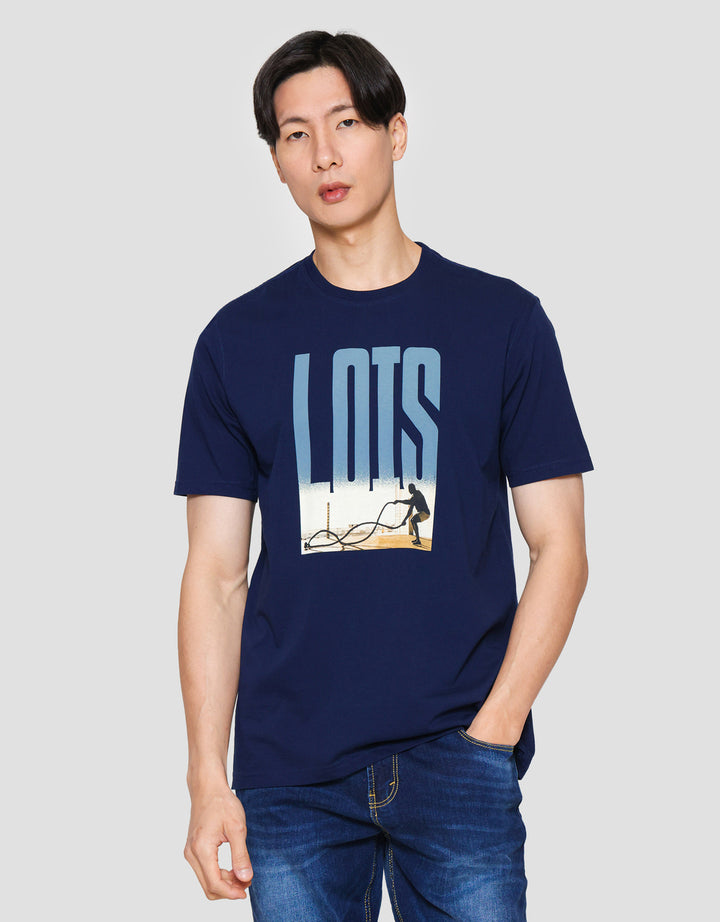 Lois Tshirt Print Sport Kaos Lengan Pendek Pria