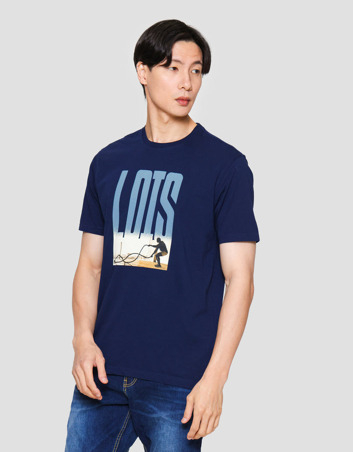 Lois Tshirt Print Sport Kaos Lengan Pendek Pria