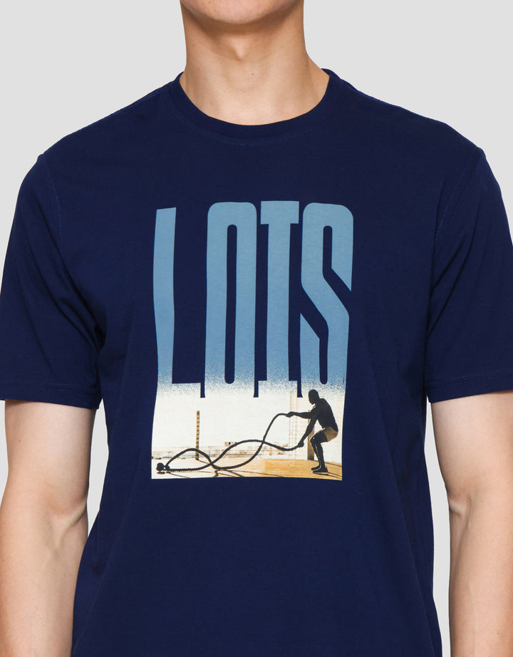 Lois Tshirt Print Sport Kaos Lengan Pendek Pria