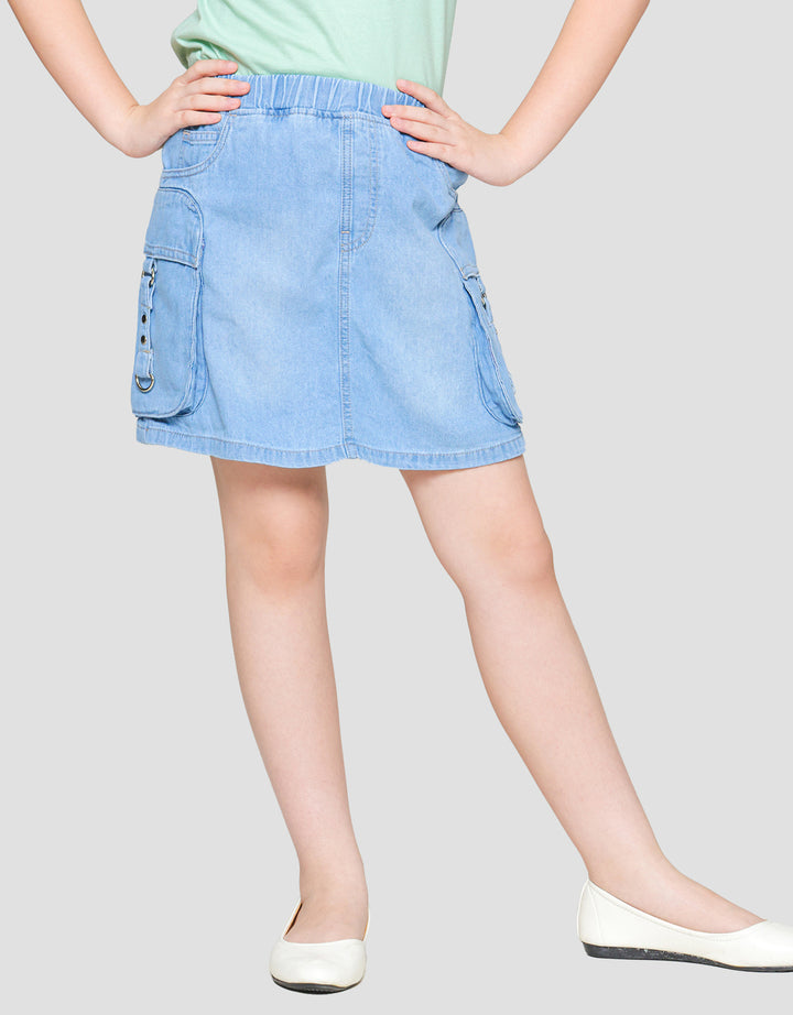 Nevada Kantong Kargo Oval Skort Anak Perempuan
