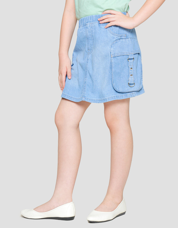 Nevada Kantong Kargo Oval Skort Anak Perempuan