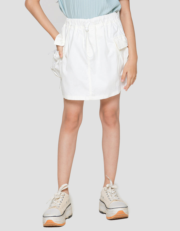 Nevada Drawstring Ripped Girls Skirt