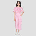 Nevada Woven Wideleg Cargo Ring Strap Girls Long Pants